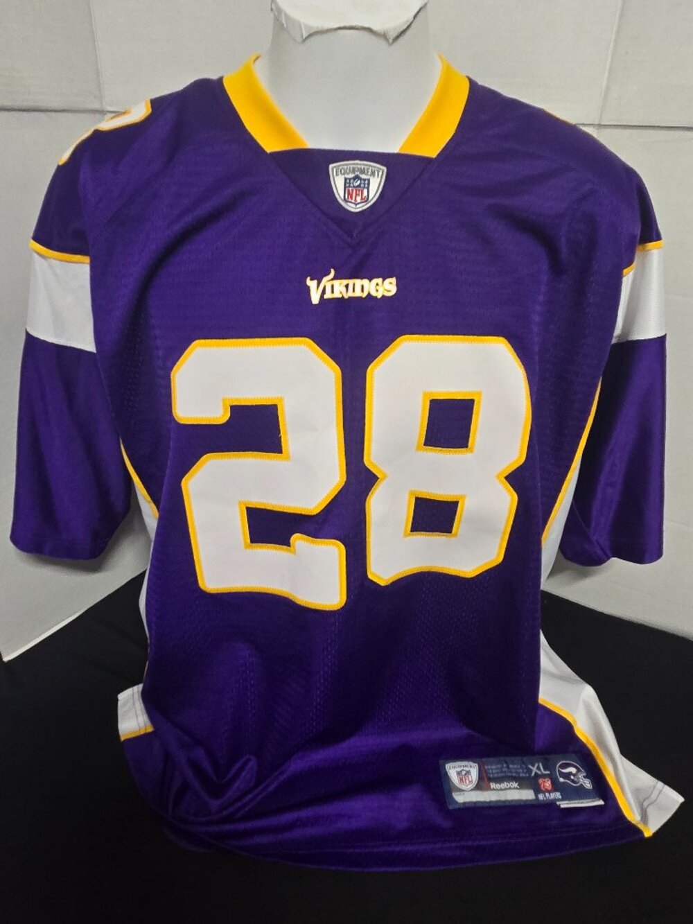Reebok NFL Minnesota Vikings Adrian Peterson #28 Jersey XL Purple Authentic